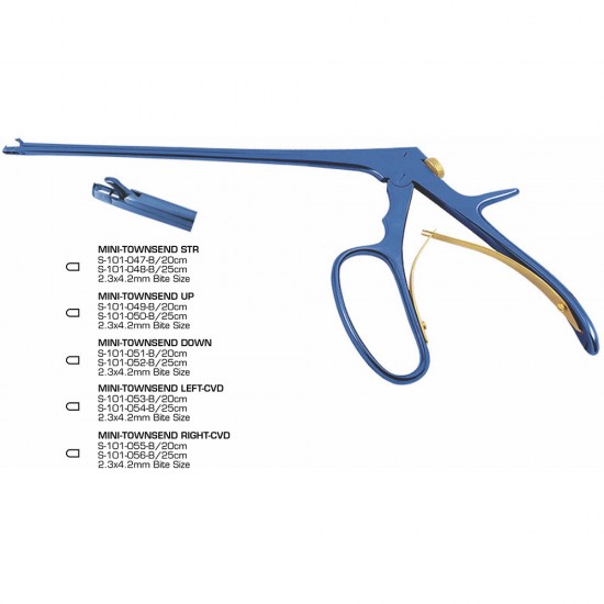 Mini-Townsend Regular Style (Grooved Handle Blue Coated)