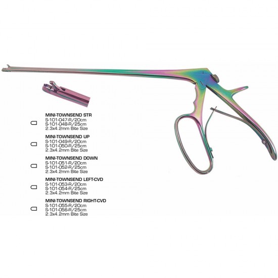 Mini-Townsend Regular Style (Grooved Handle Rainbow Coated)